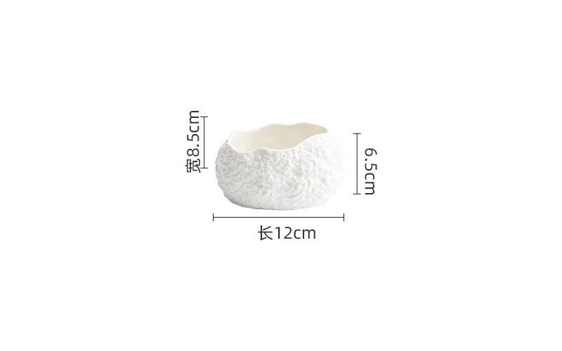 進口磁4.7吋岩石紋旦形碗