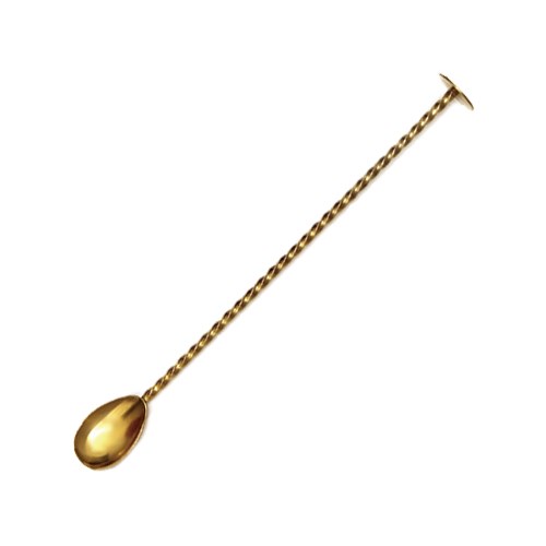S.T進口吧檯匙 金 25cm