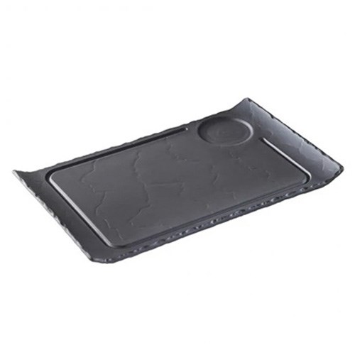 REVOL BASALT 系列餐盤 -漢堡盤弧形邊緣33cm