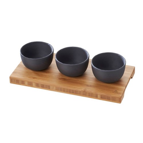 REVOL BASALT 系列餐盤 -竹製帶三孔托盤