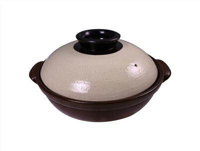 【日本製】粉引砂鍋8號-附蓋