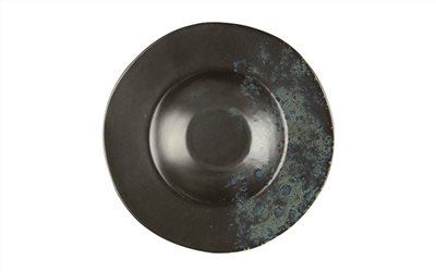 Phobos 進口磁棕色釉變意大利麵碗 28.5 cm