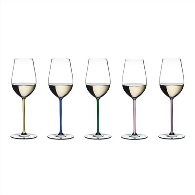 Riedel 彩色杯梗 Fatto A Mano系列 Riesling/Zinfandel 麗絲玲/金粉黛 白酒杯 395ml