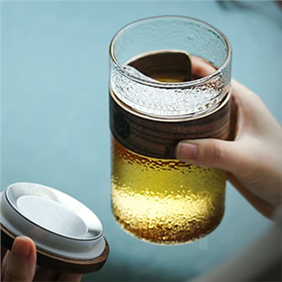 月牙泡茶杯耐熱玻璃杯