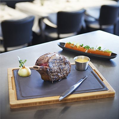 REVOL BASALT 系列餐盤 -SQ PLATE 25CM 襯墊托盤 - BASALT