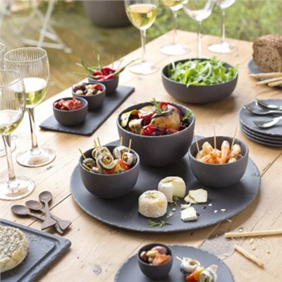 REVOL BASALT 系列餐盤 -圓形平板 28.5cm